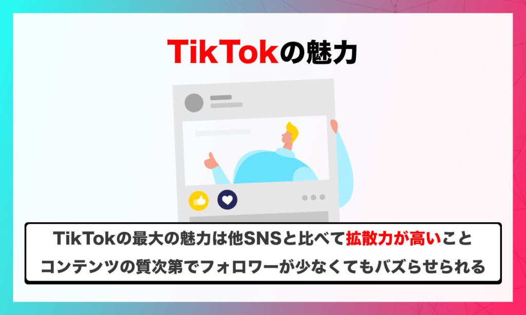 TikTokの魅力