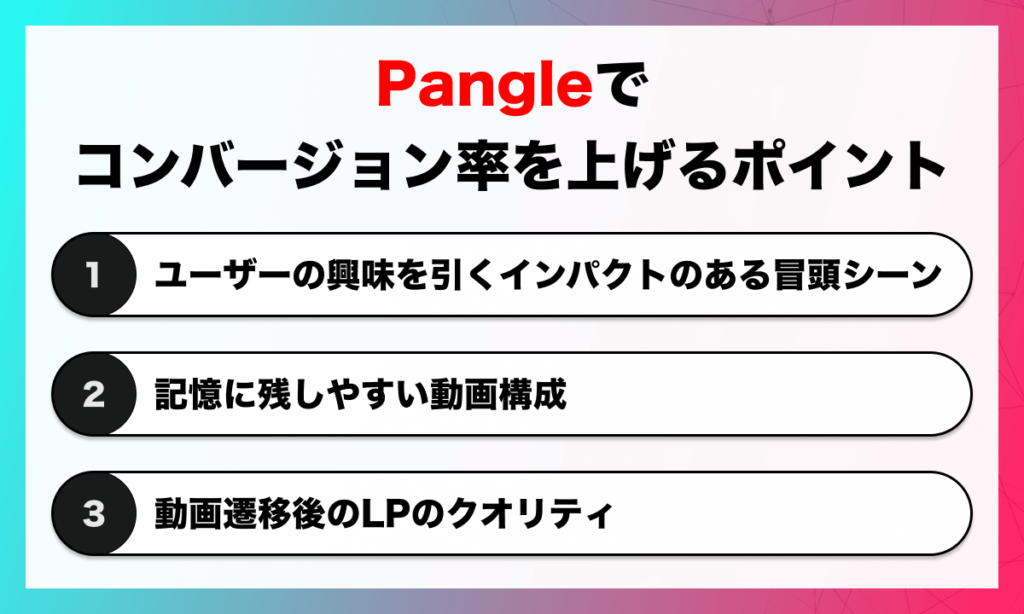 Pangleでコンバージョン率を上げるポイント